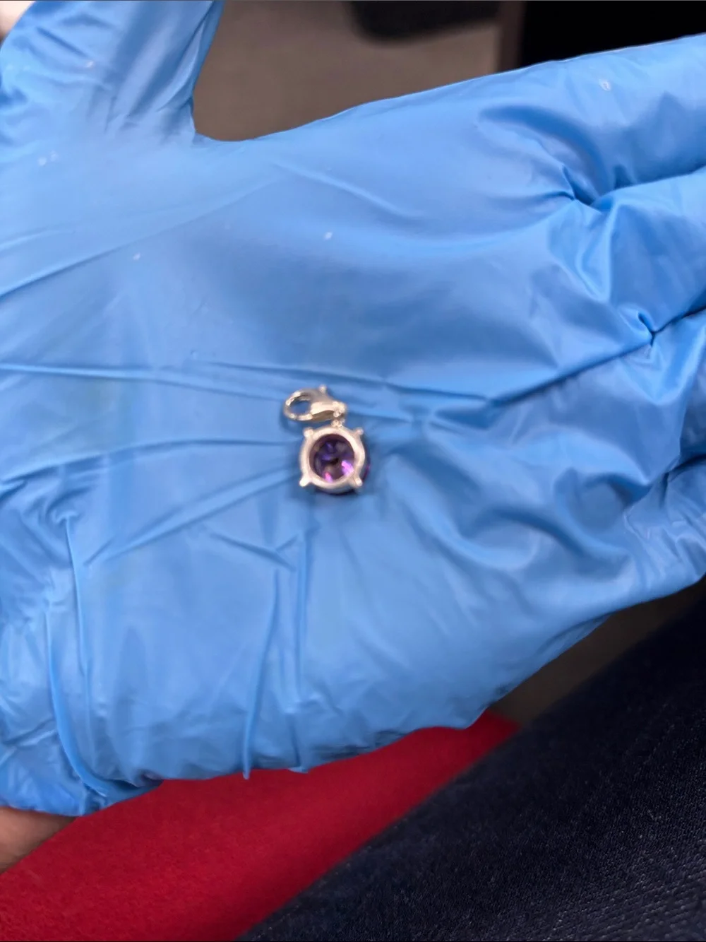 Thomas Sabo Amethyst Sterling Silver Charm Pendant